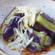 10分!熱々ごま油をかけて\蒸しなすのねぎオイルがけ/