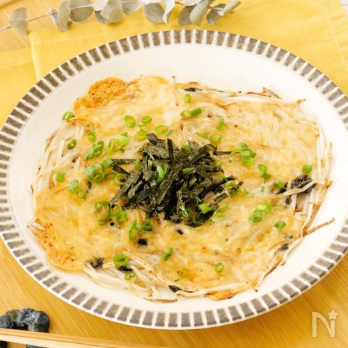 【あと1品💛】もやしのパリパリ♪海苔チーズ焼き