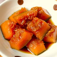 レンジで5分！【絶品味染み♩かぼちゃ煮】しっとり甘い！