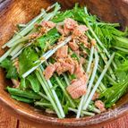 【水菜とツナのやみつき中華サラダ】パクパク食べちゃう♡