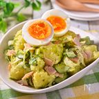 いつものポテサラを簡単に格上げ！デリ風バジルマヨポテトサラダ