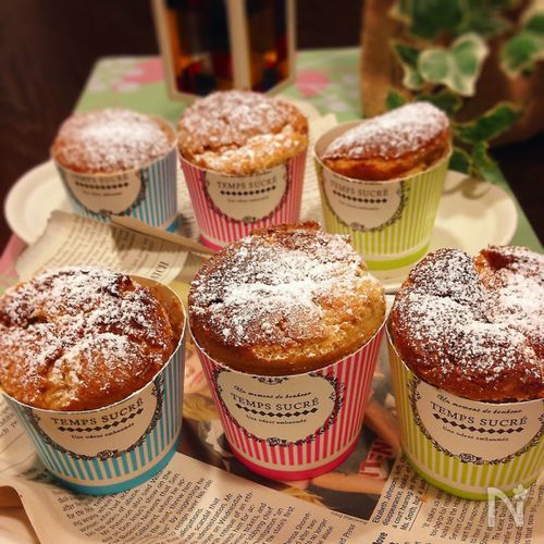 紙コップで キャラメルバナナのふわふわシフォン レシピサイト Nadia ナディア プロの料理家のおいしいレシピ