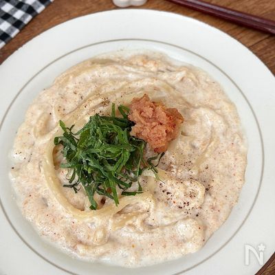 とろとろクリーミー！濃厚明太クリームうどん