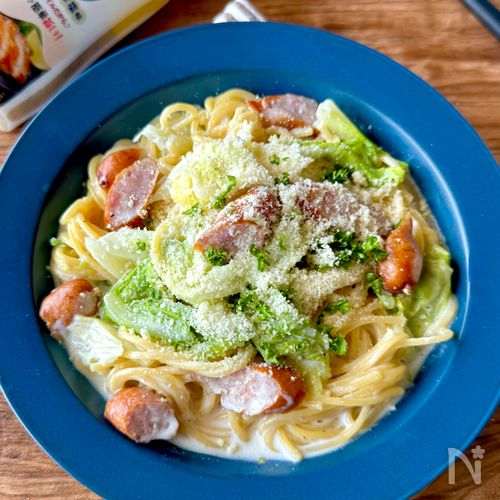ワンパン10分！生クリーム不要【うま塩クリームパスタ】