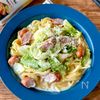 ワンパン10分!生クリーム不要【うま塩クリームパスタ】