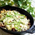 ストウブで牛肉と野菜の重ね焼き