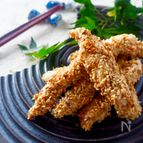 【香ばしさがたまらない】ササミセサミスティック