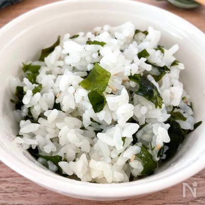 懐かしの給食レシピ ★ わかめごはん