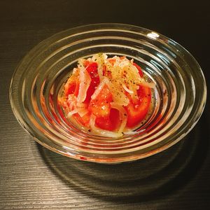 りんの作ってみた!投稿(しっかり味しみ【トマトと玉ねぎの塩こうじマリネ】)