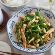 ヘルシー！簡単！鶏むねの青椒肉絲
