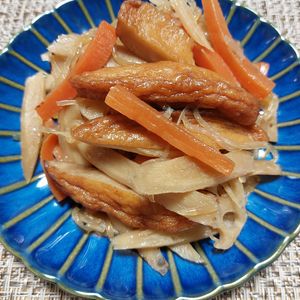 よっこの作ってみた!投稿(【さつま揚げと根菜のきんぴら】つくりおきおかず👌)