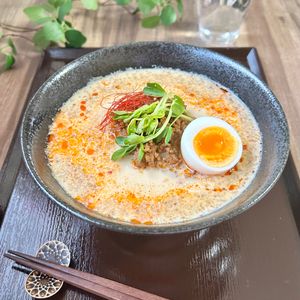 のりのり🐾🎀🤍の作ってみた!投稿(豆乳担々麺│練りごま不要！とろ～り濃厚スープ＆ピリ辛肉そぼろ)