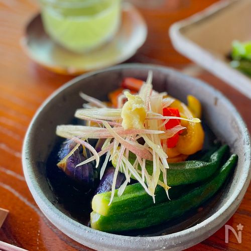 【夏野菜の炒り浸し】なす・パプリカ・オクラの簡単レシピ♪