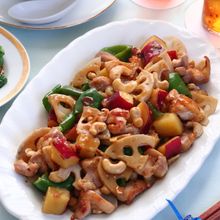 味付けが最高！さつまいも＆れんこん＆鶏肉のカシューナッツ炒め