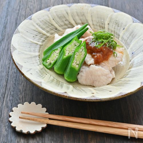 暑い日でも食べやすい◎水晶鶏の梅味噌だれ