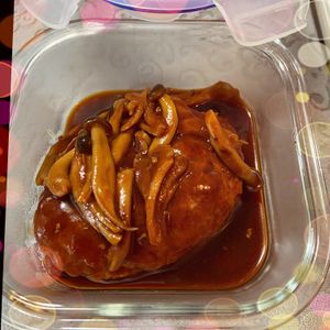 760754の作ってみた!投稿(手間抜きだけど超褒められる！「デミグラスきのこハンバーグ」)