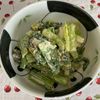 万福の作ってみた!投稿(小松菜が超絶美味しい《おかか胡麻マヨサラダ》)