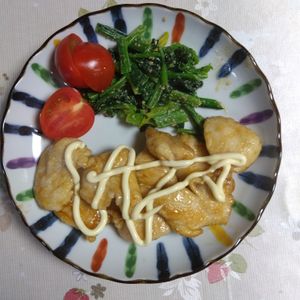 うさちゃんの作ってみた!投稿(【甘酢マヨチキン】10分で完成!鶏むね肉で節約♡)