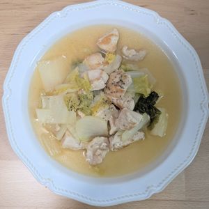 ゆいの作ってみた!投稿(【白菜と鶏肉の旨塩煮】食材2つで簡単！節約ヘルシーおかず♡)