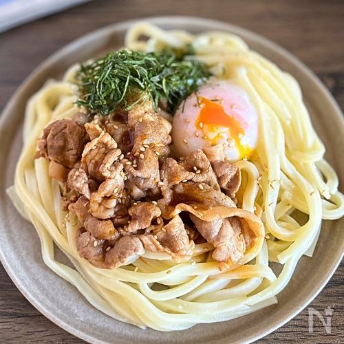 【簡単10分】豚しゃぶ韓国風ピリ辛うどん