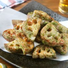 シャキシャキ、止まらん♪れんこんのり塩唐揚げ