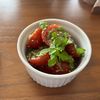 こむぎの作ってみた!投稿(［ミニトマトのハーブチーズマリネ］爆速3分！切って和えるだけ)