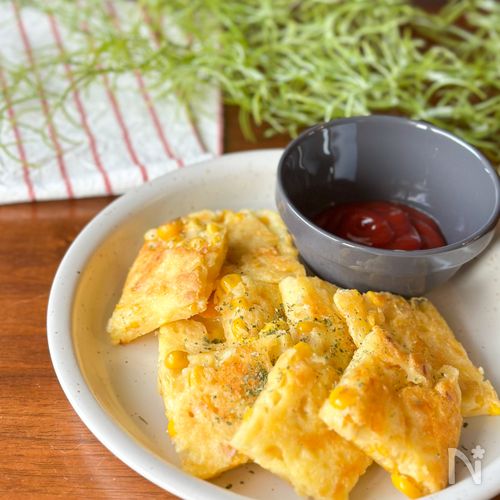 もっちもちがたまらん「チーズコーンの米粉チヂミ」
