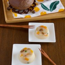 ホワイトチョコの水羊羹