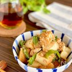 10分で完成！厚揚げとピーマンのレンジ蒸し﻿