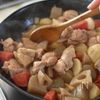 【フライパン筑前煮】煮込み時間は10分でダイエットや腸活に◎の工程2