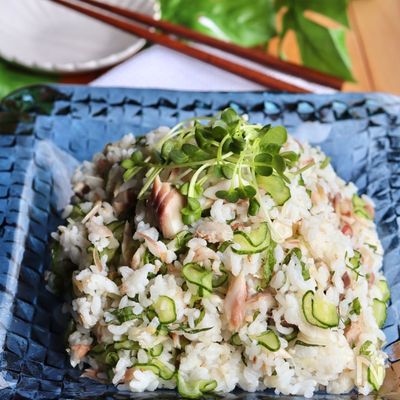 鯵(あじ)ときゅうりの絶品混ぜごはん