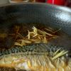 とろろ焼鯖そうめんの工程1