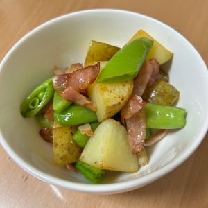 1523818の作ってみた!投稿(こどもウケ抜群【新じゃがとスナップエンドウのコンソメバター】)