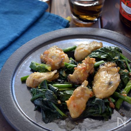 牡蠣とほうれん草のピリ辛オイスターソース炒め By くつろぎの食卓 レシピサイト Nadia ナディア プロの料理家のおいしいレシピ
