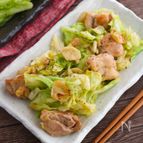 鶏肉と春キャベツの塩にんにく炒め【ガッツリ！男子も喜ぶ】