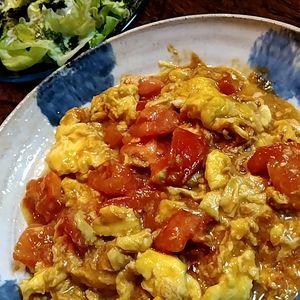 1049294の作ってみた!投稿(5分で作れる【コク深！トマトと卵の中華炒め】)
