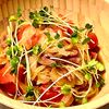 michuの作ってみた!投稿(和風～なマリネ風《トマトと新玉と生ハムのサラダ》)