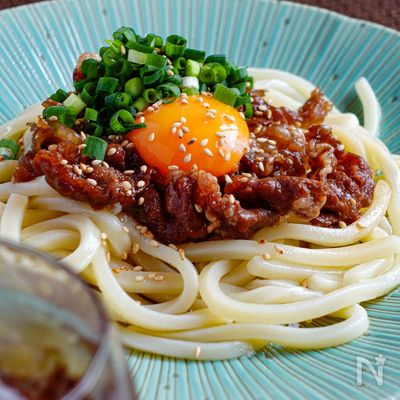 【便利食材】冷凍うどんで【ぶっかけ牛しぐれ煮うどん】