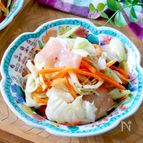 【にんじんセロリ生ハムのサラダ】さっぱり副菜に♪