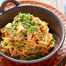 さっぱりスタミナ系♪『油そば風♡豚ネギそうめん』