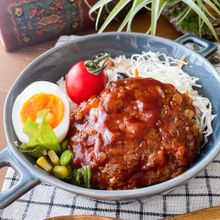 レンジで5分!卵不使用の煮込みハンバーグ【食べ痩せ】