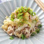 しらたきと豚肉、油揚げの簡単炒め