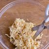 切り干し大根と鯖缶と豆腐の海苔チーズチヂミの工程1