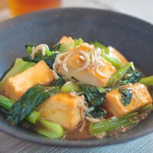ごはんが進む！厚揚げと小松菜のしらすとろみ煮