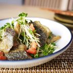 秋刀魚とかいわれの和サラダ