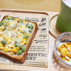 ナムディの作ってみた!投稿(手軽にタンパク質！枝豆コーントースト)