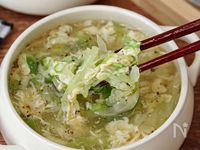 【キャベたま中華スープ】シンプルで美味しい♪