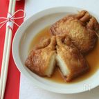 餅チーズ巾着の甘辛煮。