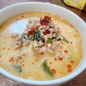 まっここーの作ってみた!投稿(ピリ辛☆豆乳担々風うどん【コク旨♡絶品♪】)