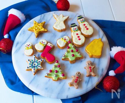 食パンで簡単‼️クリスマスクッキー
